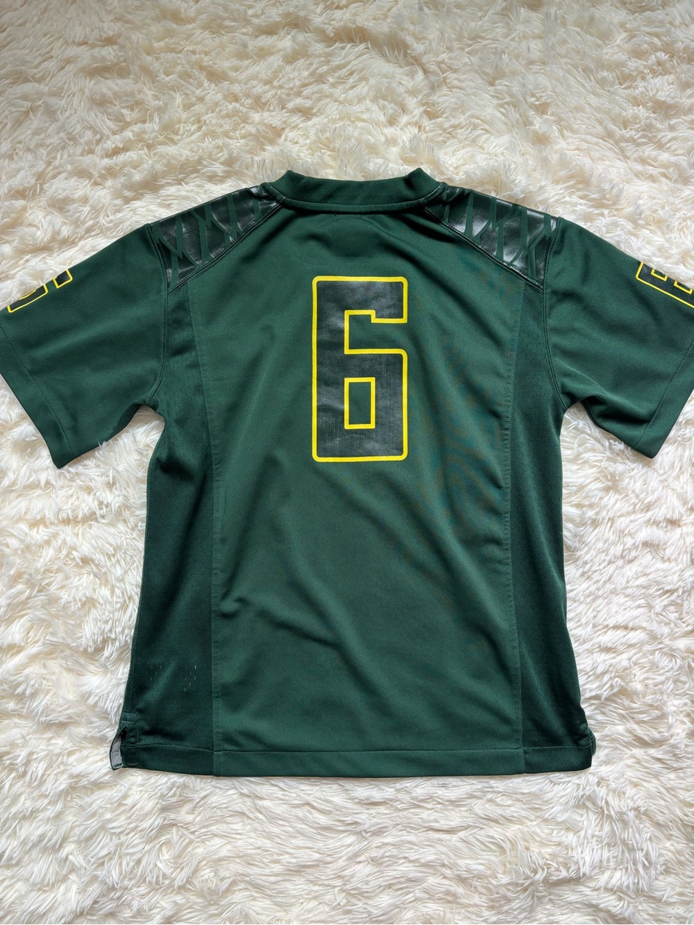 Nike Oregon Ducks #6 Football Jersey Youth Kids Size S 8/10 Green Mighty - Picture 2 of 6